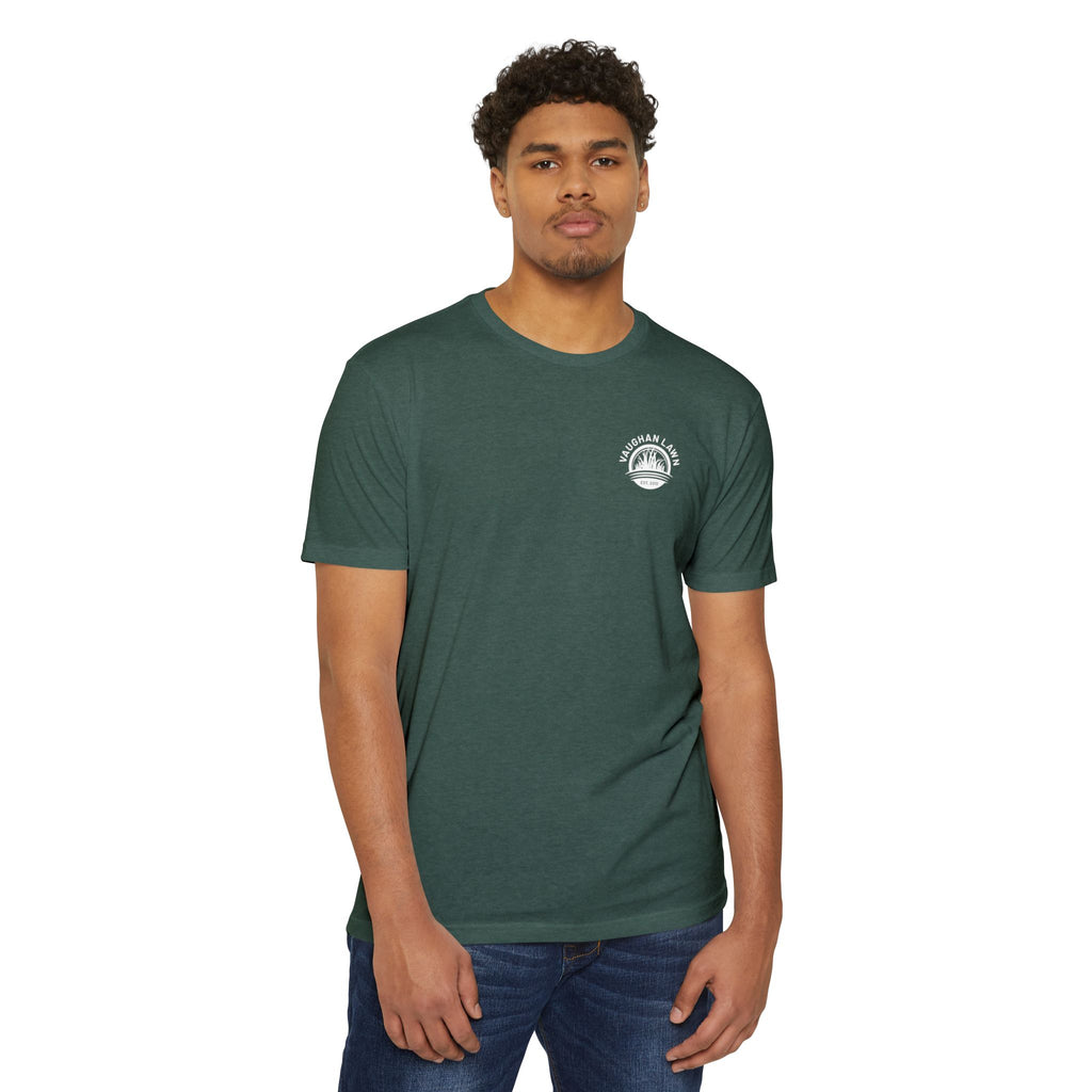 VL Crest Tee - Heather Forest Green